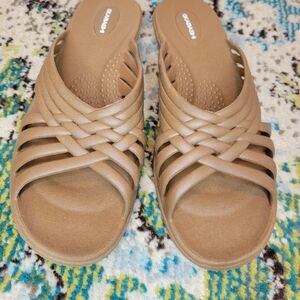 OKABASHI Venice Toffee Colored Slip On Daily Sandal, Size 8‎ Womens